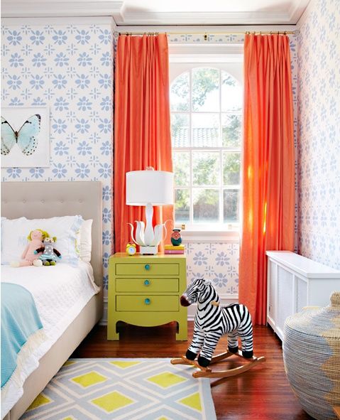 This room could easily transition from childlike to more sophisticated as she grows up! 