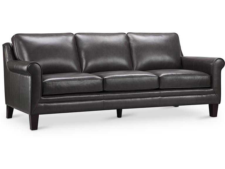 Grandover Dark Leather Sofa